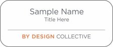 (image for) Catering By Design Standard White badge