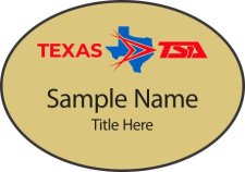 (image for) Texas TSA Oval Gold badge