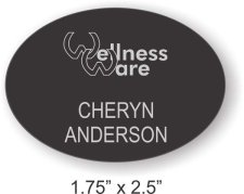 (image for) Wellness Ware Oval Black Badge