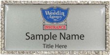 (image for) Weedin Agency Inc. Insurance Bling Silver badge