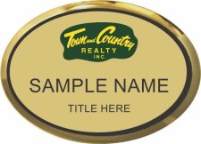 (image for) Town and Country Realty, Inc. Oval Executive Gold badge