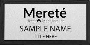 (image for) Mereté Hotel Management Executive Black Other badge
