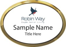 (image for) Robin Way Oval Executive Gold Other badge