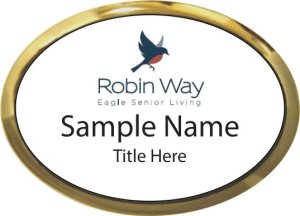 (image for) Robin Way Oval Executive Gold Other badge