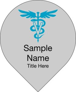 (image for) Relief Veterinary Services Shaped Silver badge