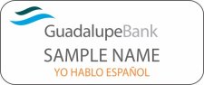 (image for) Guadalupe Bank Standard White badge