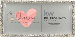 (image for) Keller Williams - Big Hearted Realty Group Bling Silver badge