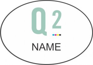 (image for) Q2, LLC Oval White badge