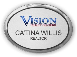 (image for) Vision Realty Centers Executive Silver Oval Badge