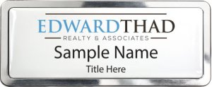 (image for) Edward Thad Realty Prestige Polished Badge with White Insert