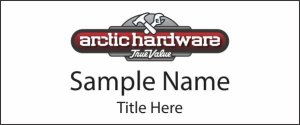 (image for) Arctic Hardware Standard White Square Corner badge