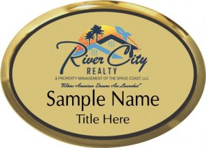 (image for) River City Realty Oval Executive Gold badge