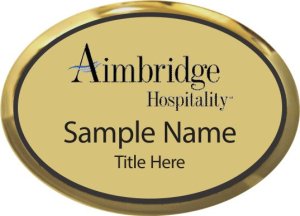 (image for) Aimbridge Hospitality Oval Executive Gold badge