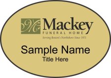 (image for) Mackey Funeral Home Oval Gold badge