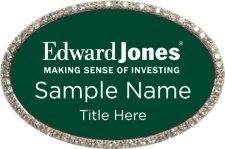 (image for) Edward Jones Oval Bling Silver Other badge