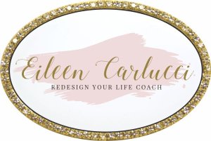 (image for) Redesign Your Life Coach Oval Bling Gold Other badge