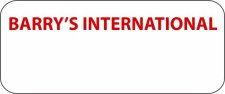 (image for) BARRY'S INTERNATIONAL Standard White badge
