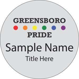 (image for) Greensboro Pride Circle Silver badge