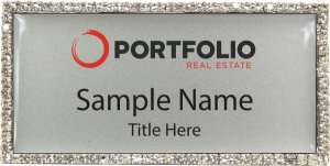 (image for) Portfolio Real Estate Bling Silver badge