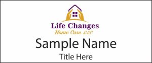 (image for) Life Changes Home Care LLC Standard White Square Corner badge