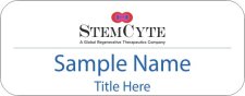 (image for) StemCyte Inc. Standard White badge