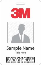 (image for) 3M Barcode ID Vertical badge