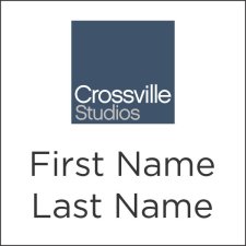 (image for) Crossville Studios Square White badge