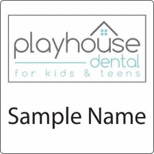 (image for) Playhouse Dental Square White badge