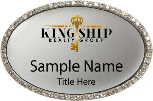 (image for) Kingship Realty Group Oval Bling Silver badge