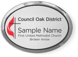 (image for) First United Methodist Church Oval Executive Silver badge
