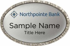 (image for) Northpointe Bank Oval Bling Silver badge