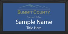 (image for) Summit County Coroner's Office Executive Black Other badge