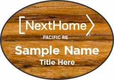 (image for) NextHome Pacific RE Oval Zebrawood badge