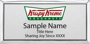 (image for) Krispy Kreme Doughnuts Standard Silver Badge