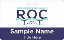 (image for) ROC Food Pantry ID Horizontal Badge
