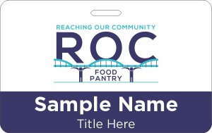 (image for) ROC Food Pantry ID Horizontal Badge