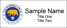 (image for) CA FBLA Standard White Square Corner Badge