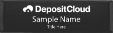 (image for) DepositCloud Small Executive Black Badge