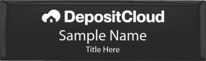 (image for) DepositCloud Small Executive Black Badge