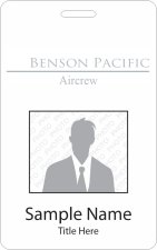 (image for) Benson Pacific Photo ID Vertical Badge