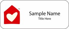 (image for) Ronald McDonald House Charities Standard White Badge