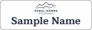 (image for) Rural Homes Standard White Badge