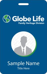 (image for) Globe Life Photo ID Vertical Badge