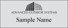(image for) Advanced Exterior Systems Shaped Silver Badge