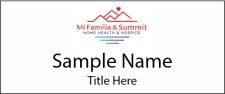 (image for) Mi Familia-Summit Home Health Standard White Square Corner Badge