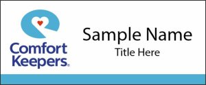 (image for) Comfort Keepers Standard White Square Corner Badge