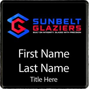 (image for) Sunbelt Glaziers LLc Square Executive Black Badge