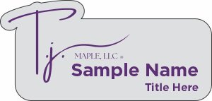(image for) T.J. Maple LLC Shaped Silver Badge