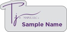 (image for) T.J. Maple LLC Shaped Silver Badge
