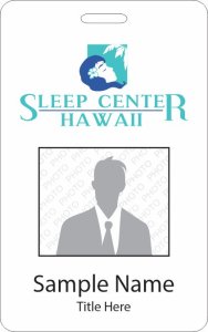 (image for) Sleep Center Hawaii Photo ID Vertical Badge